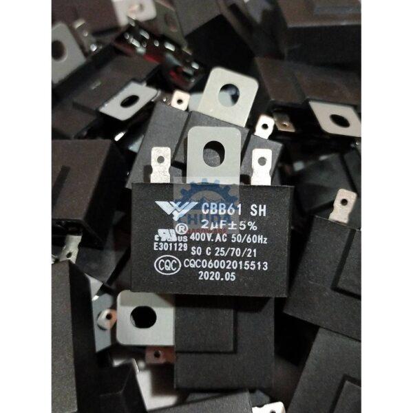 คาปาซิเตอร์ C พัดลม 400V 1.5uF 1.8uF 2.5uF #ปีกนก-บัดกรี (1 ตัว)