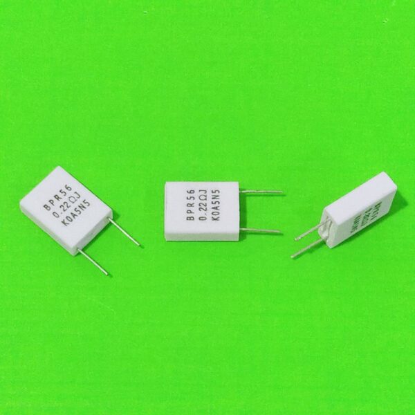 ตัว R ตัวต้านทาน ไม่เหนี่ยวนำ เซรามิค ซีเมนต์ กระเบื้อง BPR Non Inductive Ceramic Cement Resistor 5W #BPR 5W (1 ตัว)