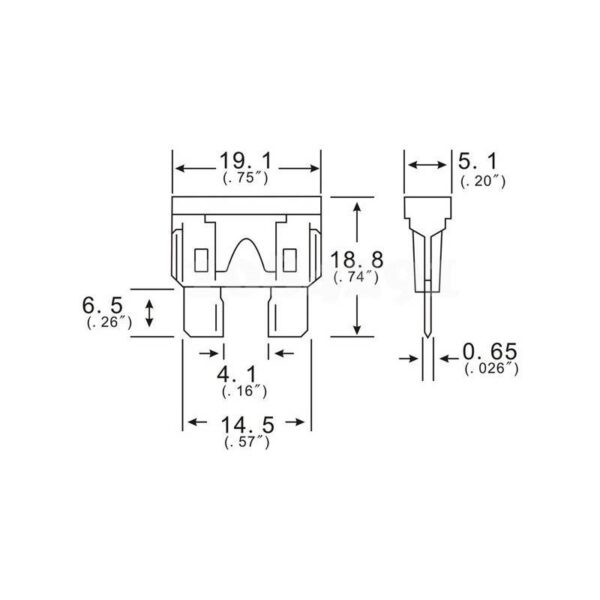 ฟิวส์ รถยนต์ Standard Fuse DC 12V 24V 10-32V 1A ถึง 50A #Standard Fuse (1 ตัว) - Image 3