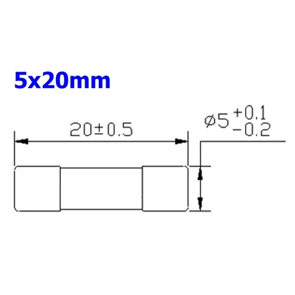 ฟิวส์ มิเตอร์ มัลติมิเตอร์ เครื่องมือวัด เซรามิค Ceramic Meter Fuse 200mA 0.2A 10A 20A #CF-ANENG (1 ตัว) - Image 4