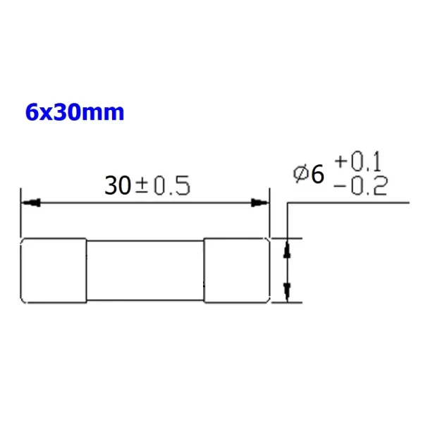 ฟิวส์ มิเตอร์ มัลติมิเตอร์ เครื่องมือวัด เซรามิค Ceramic Meter Fuse 200mA 0.2A 10A 20A #CF-ANENG (1 ตัว) - Image 5