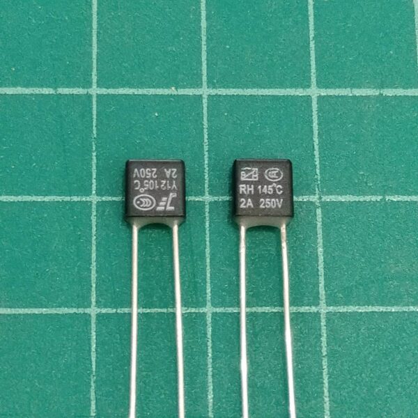 เทอร์โมฟิวส์ ฟิวส์ ความร้อน พัดลม มอเตอร์ Motor Thermal Fuse 2A 250V 95°C ถึง 150°C #TF-SQ 2A (1 ตัว)
