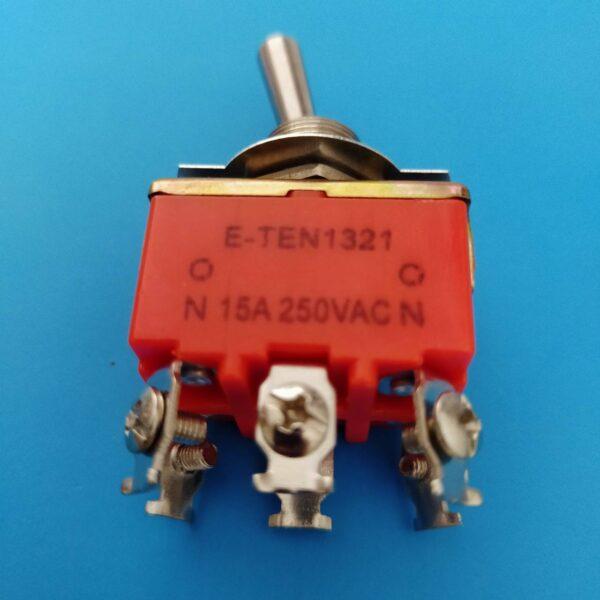 สวิทช์ โยก สลับ Toggle Switch 6 ขา (2 ขั้ว 2 ทาง) ON-ON 15A 250V #E-TEN1321 (1 ตัว) - Image 2