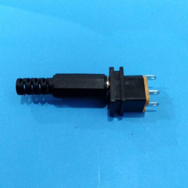 หัวแจ็ค 5.5x2.1mm แจ็ค ตัวผู้-ตัวเมีย DC-Jack ปลั๊ก DC แจ็ค DC ตัวต่อ ดีซีแจ็ค Socket #แบบ F-2.1 (1 ตัว) - Image 2