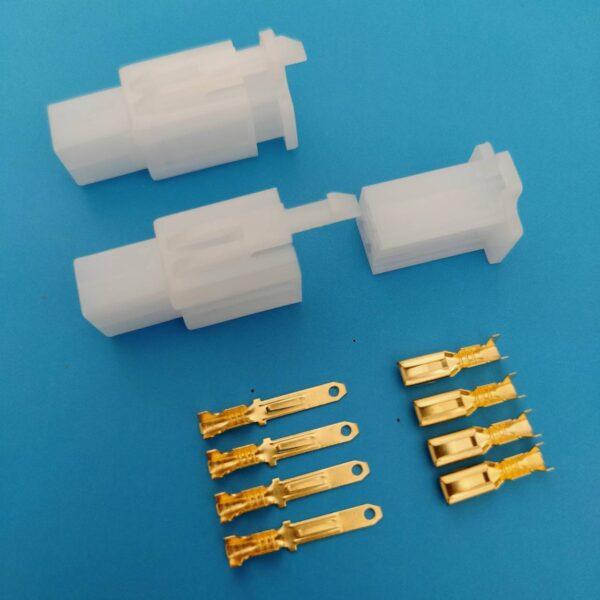 ปลั๊ก รถยนต์ ปลั๊กต่อสาย ปลั๊กเสียบ ขั้วต่อสาย Wire Connector Terminal Plug 2P 3P 4P 6P 9P #WP-2.8mm (1 ชุด) - Image 3