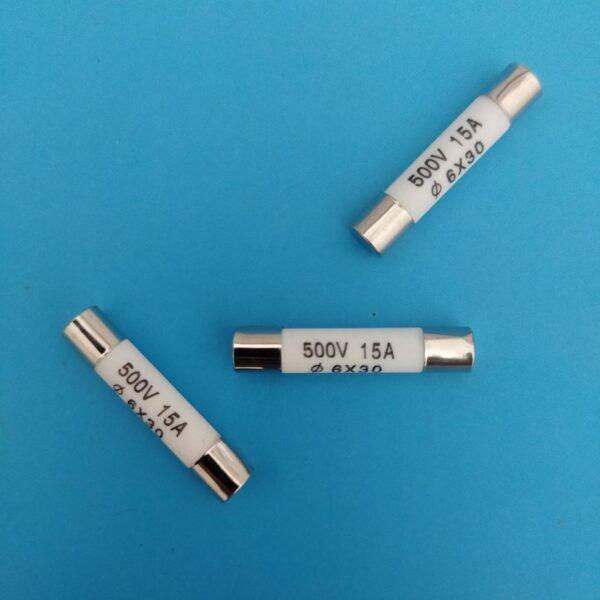 ฟิวส์ เซรามิค Ceramic Fuse R058 Series 6x30mm 500V 0.5A ถึง 30A #C6x30-500V (1 ตัว)