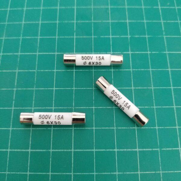 ฟิวส์ เซรามิค Ceramic Fuse R058 Series 6x30mm 500V 0.5A ถึง 30A #C6x30-500V (1 ตัว) - Image 2