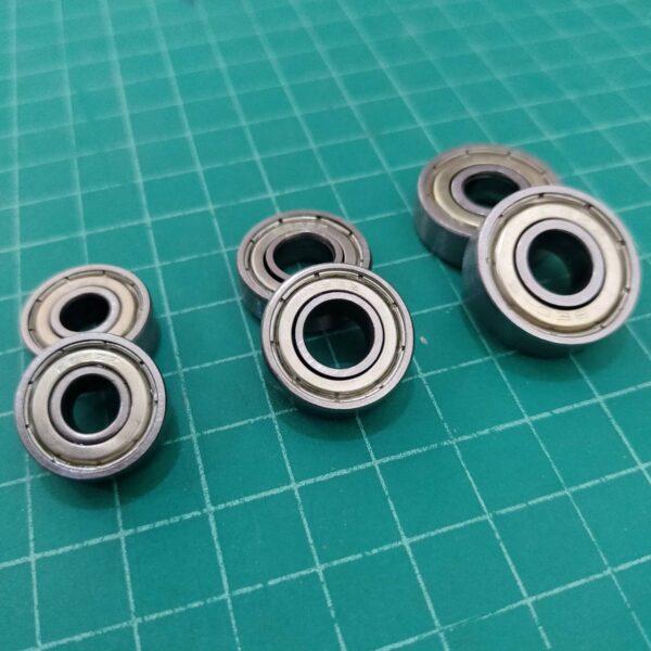 ตลับลูกปืน ลูกปืน แบริ่ง ล้อ ฝาเหล็ก Bearing แกน 6mm 606ZZ (1 ตัว)