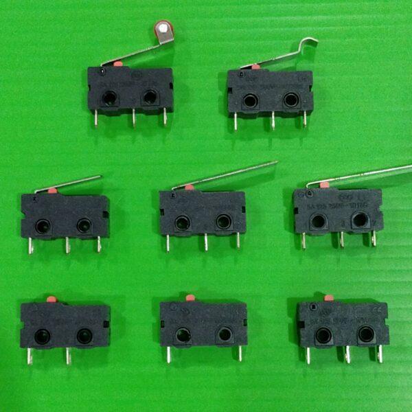 สวิทช์ ไมโครสวิทช์ Miniature Micro Switch 2 ขา 3 ขา 5A 250V 10T85 #Mini ดำ (1 ตัว)