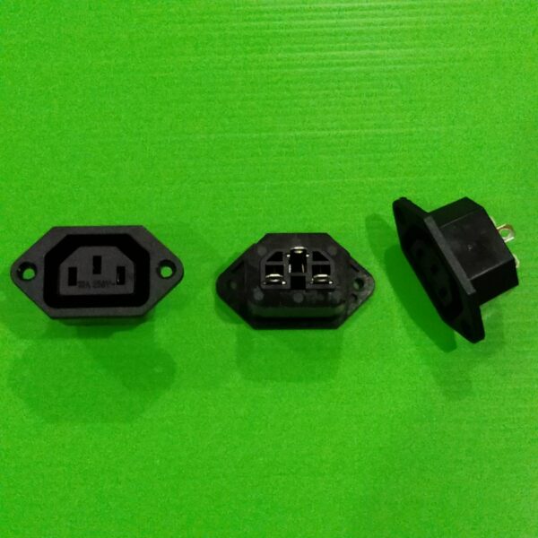 ปลั๊ก ขั้วปลั๊ก ปลั๊กเสียบ เต้ารับ เต้าเสียบ ซ็อคเก็ต Outlet AC Power Plug Socket 3 ขา 10A 250V #AC-06 (1 ตัว) - Image 2