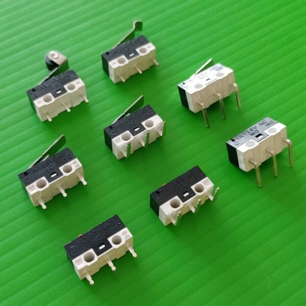 สวิทช์ เมาส์ ลิมิต ไมโครสวิทช์ Mini Micro Switch Mouse Printer Limit Switch 3 ขา 1A 125V #สวิทช์เมาส์ KW10 (1 ตัว) - Image 2