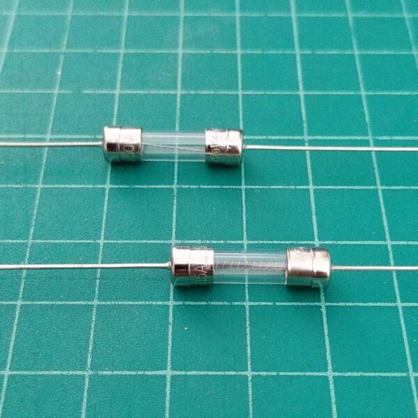 ฟิวส์ 2 ขา บัดกรี หางหนู หลอดแก้ว 5x20mm 250V T1A ถึง T20A #PG5x20T (1 ตัว) - Image 2