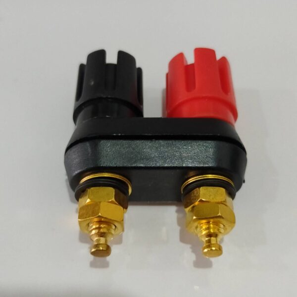 ไบดิ้งโพส ขั้วต่อ ปลั๊กลำโพง ปลั๊กกล้วย Banana Plug Terminal Binding Post #BP-ลูกโม่ (หัวคู่) (1 ตัว) - Image 2