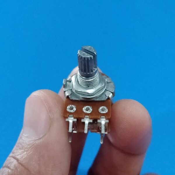 โวลลุ่ม วอลลุ่ม โพเทนชิโอมิเตอร์ ตัว R ปรับค่า Potentiometer Volume 5pin แนวนอน มีสวิทช์ #WH148 5HP-A15 (1 ตัว) - Image 2