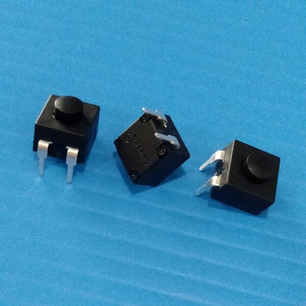 สวิทช์ กดติด-กดดับ ปุ่มกด ไฟฉาย Flashlight Switch ON-OFF DIP 2pin 8x8x8.5mm #YT8008-112YB (1 ตัว)