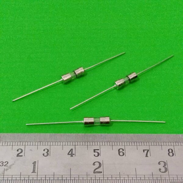 ฟิวส์ 2 ขา บัดกรี หางหนู หลอดแก้ว Glass Fuse 3.6x10mm 250V T0.1A ถึง T20A #PG3.6x10T (1 ตัว)