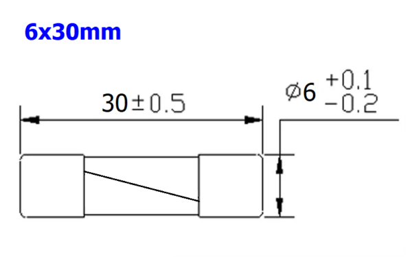 ฟิวส์ หลอดแก้ว Glass Fuse 6x30mm 250V F0.1A ถึง F30A #G6x30F-ST (1 ตัว) - Image 3