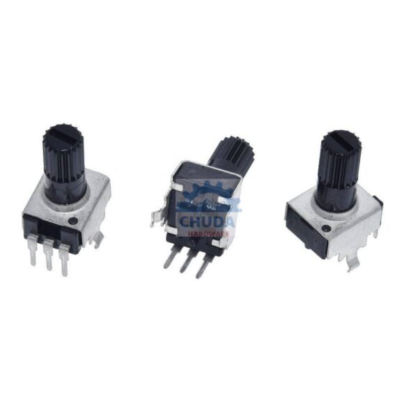 โพเทนชิโอมิเตอร์ Potentiometer วอลลุ่ม VR ปรับค่า RV09 Vertical 3 ขา B102 ถึง B105 #RV09 แนวตั้ง 13mm (1 ตัว)