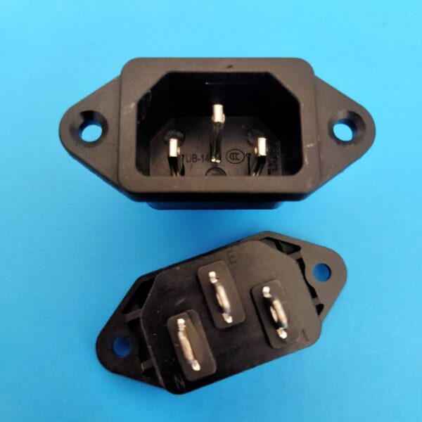 ขั้วปลั๊ก หม้อหุงข้าว เต้ารับ เต้าเสียบ ปลั๊ก ปลั๊กเสียบ Inlet AC Power Plug Socket 3 ขา 10A 16A 250V #ขั้วปลั๊ก แบบ A - Image 2