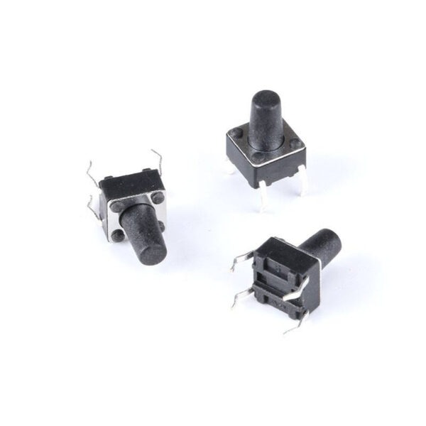 สวิทช์ สวิทช์ปุ่ม กดติด-ปล่อยดับ Push Button Switch Micro trigger TACT Switch DIP #D4P 6x6xHmm (1 ตัว) - Image 2