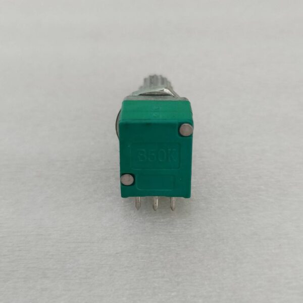 โพเทนชิโอมิเตอร์ Potentiometer วอลลุ่ม VR ปรับค่า ตัวต้านทาน 6 ขา B1K ถึง B500K #6 ขา เขียว (1 ตัว) - Image 2