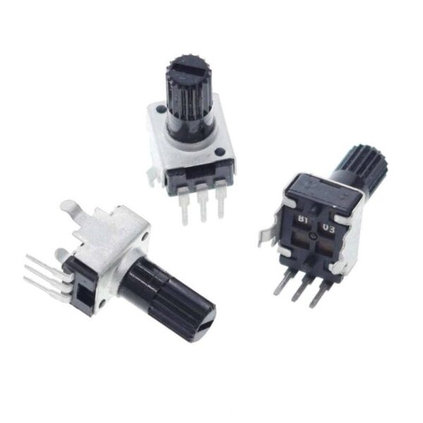 โพเทนชิโอมิเตอร์ Potentiometer วอลลุ่ม VR ปรับค่า RV09 Vertical 3 ขา B102 ถึง B105 #RV09 แนวตั้ง 13mm (1 ตัว) - Image 2