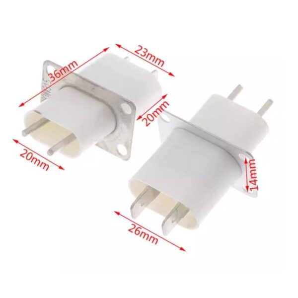 ปลั๊ก ไมโครเวฟ Magnetron socket เต้าเสียบ ปลั๊กเสียบ หัวเสียบ แมกนีตรอน เตาอบ ไมโครเวฟ ***น็อตขายแยก***ไม่แถม*** - Image 2
