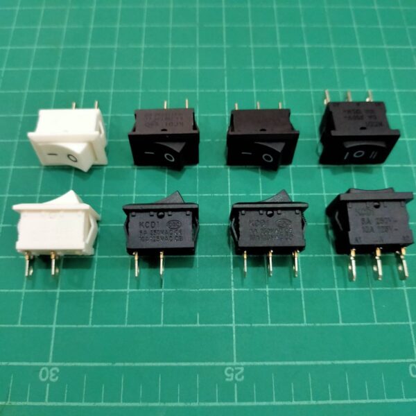 สวิทช์ 15x21mm กระดก เปิด-ปิด Rocker Switch 2 ขา 3 ขา 4 ขา 6 ขา 6A 250V #สวิทช์ 15x21mm (1 ตัว) - Image 3