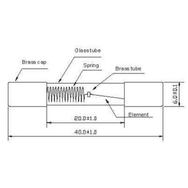 ฟิวส์ ไมโครเวฟ สาย กระบอกฟิวส์ Microwave Fuse 6x40mm 5kV 0.6A 0.65A 0.7A 0.75A 0.8A 0.85A 0.9A 1A #ฟิวส์ MW (1 ตัว) - Image 3