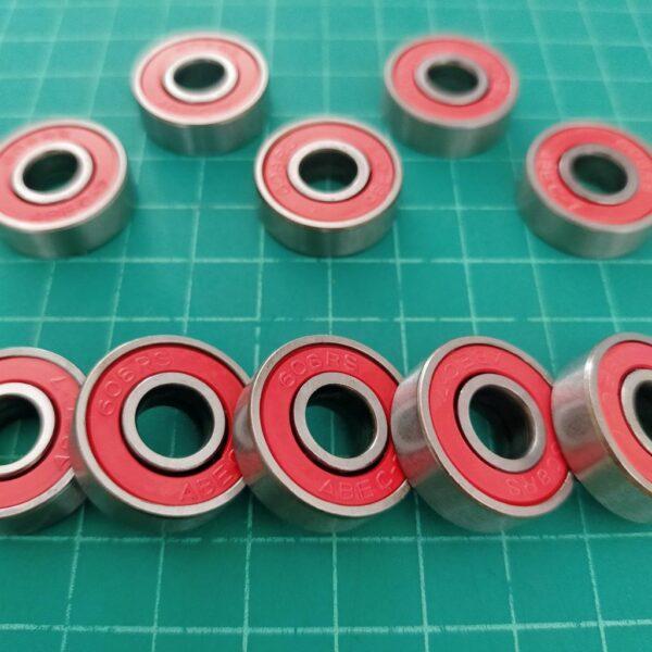 แบริ่ง Bearing ตลับลูกปืน ลูกปืน ล้อ สกูตเตอร์ สเก็ต รถเข็น 608ZZ 608RS เกรด ABEC-7 ขนาด 8X22X7mm #608 (1 ตัว) - Image 4