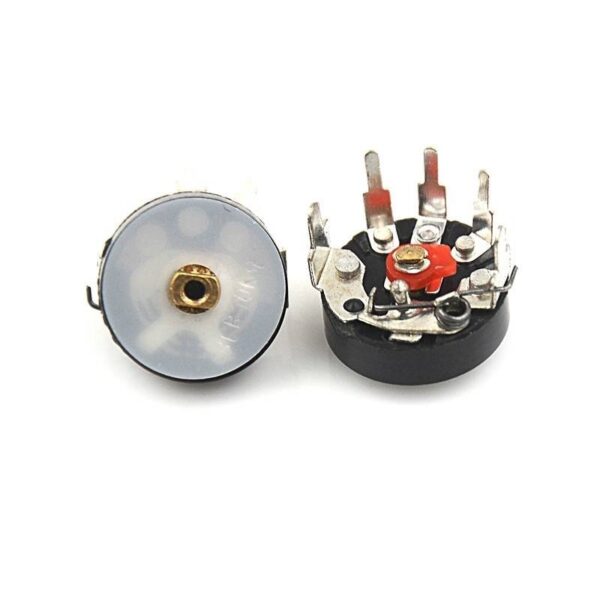 วอลลุ่ม โพเทนชิโอมิเตอร์  วิทยุ เครื่องขยายเสียง Radio Potentiometer Power Amplifier B10K B50K #RV12MM-ขางอ 90 (1 ตัว)