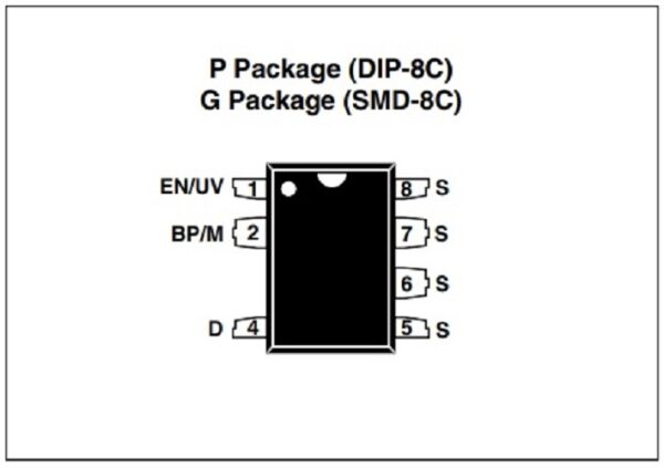 IC Switcher ไอซี ภาคจ่ายไฟ TOPSwitch-HX Family TOP252PN TOP253PN TOP254PN TOP255PN TOP256PN TOP258PN #DIP-8C (1 ตัว) - Image 5