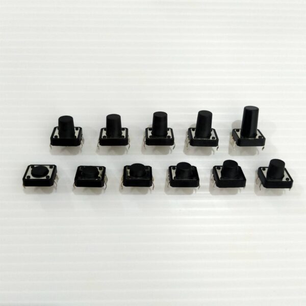 สวิทช์ ปุ่มกด DIP Push Button Switch ไมโครสวิทช์ กดติด-ปล่อยดับ #D4P 12x12xHmm (1 ตัว) - Image 2