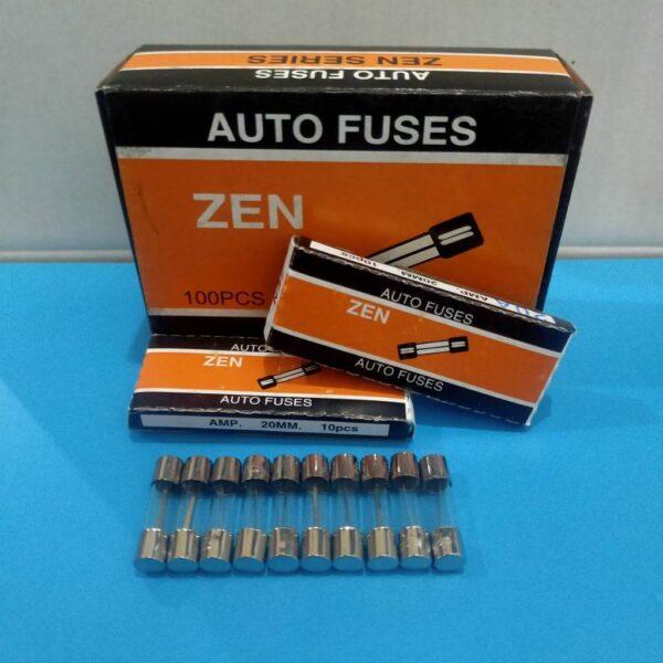 (10 ตัว) ฟิวส์ หลอดแก้ว ปลั๊กไฟ ปลั๊กพ่วง Glass Fuse 5x20mm 250V 0.5A ถึง 30A #G5x20-SW (กล่อง 10 ตัว) - Image 3