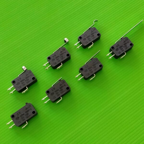 สวิทช์ ไมโครสวิทช์ ลิมิตสวิทช์ Micro Switch Limit Switch 3 ขา 16A 250V #KW ดำ (1 ตัว) - Image 2