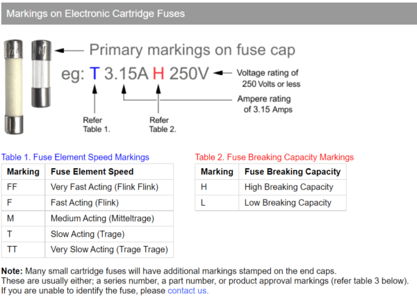 ฟิวส์ แก้ว หลอดแก้ว มาตรฐาน Slow blow (T) Glass Tube Fuse 6x30mm 250V T0.5A ถึง T30A #G6x30T (1 ตัว) - Image 4