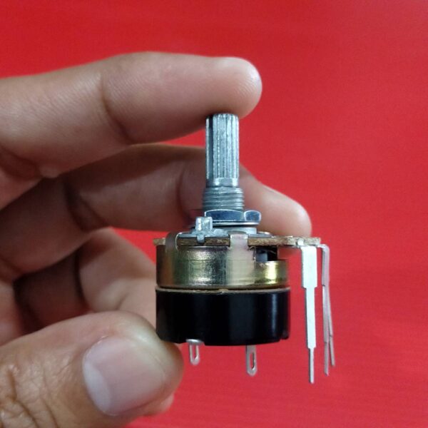 วอลลุ่ม โพเทนชิโอมิเตอร์ ความเร็ว ความร้อน เครื่องทำน้ำอุ่น Potentiometer แกน 20mm 3 ขา มีสวิทช์ #WH138-B20 (1 ตัว) - Image 2