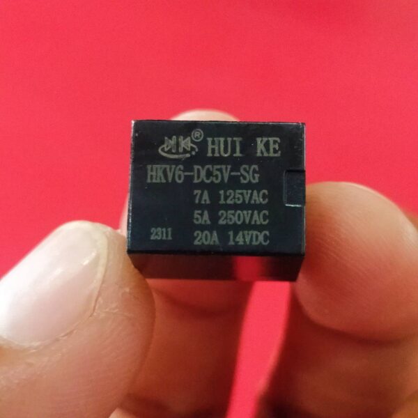 Relay รีเลย์ HUI KE 5VDC 12VDC 24VDC 5pin 5 ขา HKV6-DC5V-SG HKV6-DC12V-SG HKV6-DC24V-SG #HKV6 5P HUI KE (1 ตัว) - Image 2