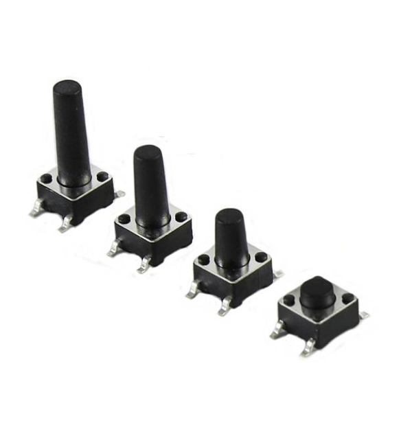 สวิทช์ ปุ่มกด SMD Push Button Switch ไมโครสวิทช์ TACT Switch กดติด-ปล่อยดับ #S4P 4.5x4.5xHmm (1 ตัว) - Image 2