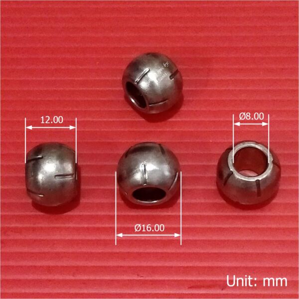 บูชกลม บูชพัดลม บูชโลหะ ผสมทองแดง 50% 8mm ยาว 12mm สำหรับพัดลมทั่วไป #บูชกลมทองแดง 50% GP812-มีร่องน้ำมัน (1 ตัว) - Image 5