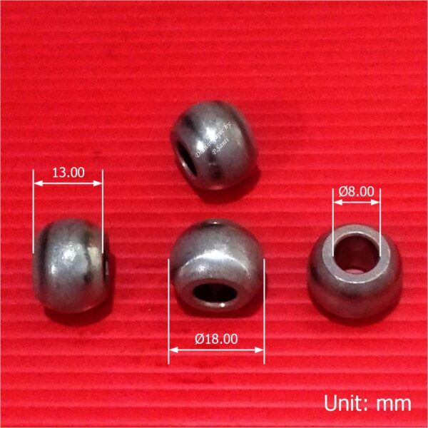 บูชกลม บูชพัดลม บูชโลหะ บูชอ้วน 8mm ยาว 13mm สีโลหะ อะไหล่ ชิ้นส่วน พัดลมพานา เนชั่น #บูชกลมอ้วน PNN813 (1 ตัว) - Image 5