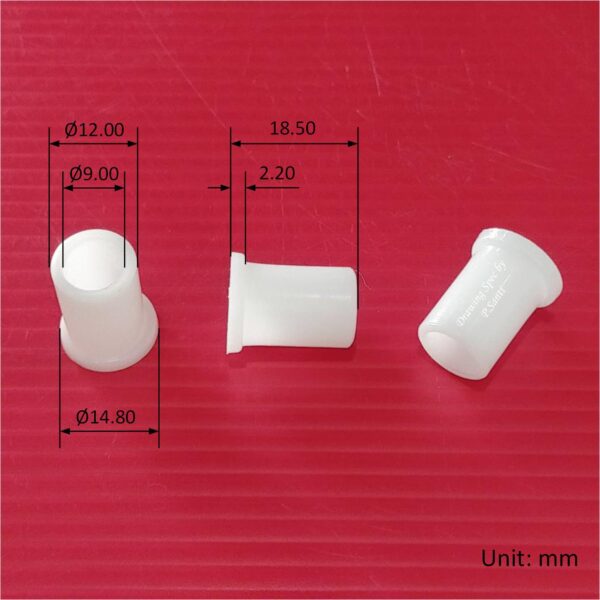 บูชพลาสติก ปลอกแกน พัดลม ปลอกสวมแกน 9mm ยาว 18mm สีขาว อะไหล่ ชิ้นส่วน พัดลมทั่วไป #ปลอก GW918 (1 ตัว) - Image 5