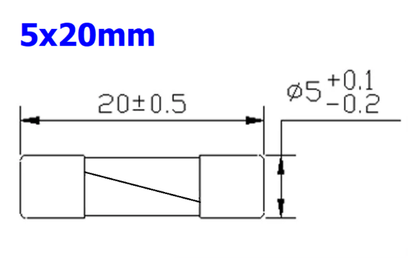 ฟิวส์ ขาดช้า Glass Fuse ขาดช้า Slow blow (T) 5x20mm 250V T0.1A ถึง T20A #G5x20T (1 ตัว) - Image 3