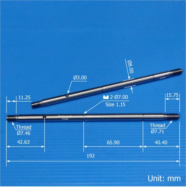 แกนพัดลม พัดลม ฮาตาริ 16 นิ้ว 8mm มีร่อง ยาว 192mm อะไหล่ ชิ้นส่วน #แกน 8x192mm HA รุ่นใหม่ (กะโหลกเหล็ก)-มีร่อง (1 ตัว) - Image 4