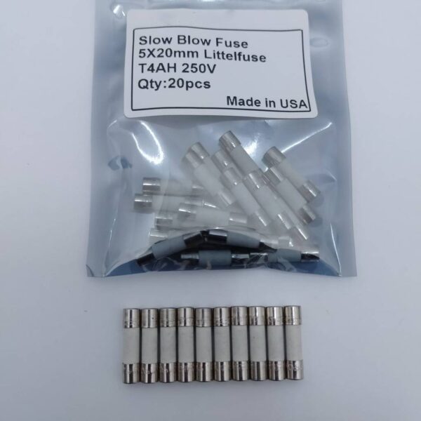 ฟิวส์ ไมโครเวฟ เซรามิค ขาดช้า Time Lag Cartridge Fuse Littelfuse LF 5x20mm 250V T0.25AH ถึง T12AH #C5x20T-LF215P (1 ตัว) - Image 3