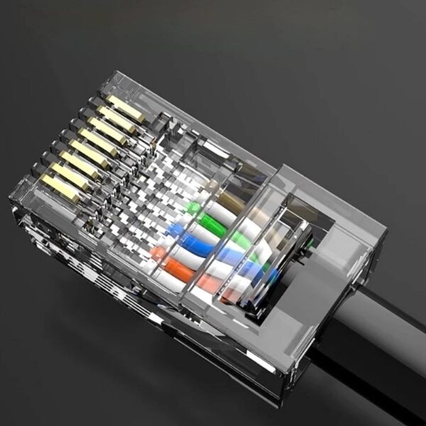 (5 ตัว) RJ45 หัวแลน LAN AMP CAT5 CAT5E 8P8C Ethernet Network Modular Connector Plug #หัวแลน AMP RJ45/CAT5E - Image 9