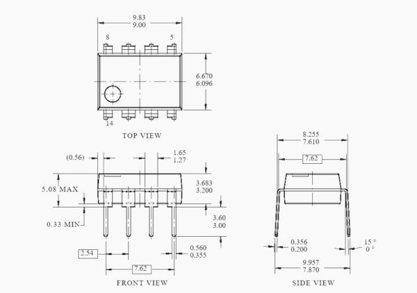 ไอซีภาคจ่ายไฟ ไอซี บอร์ด แผงวงจร ซัพพลาย IC Green-Mode Power Switch FSL106HR FSL136MR FSL206MR #DIP-8 (1 ตัว) - Image 6