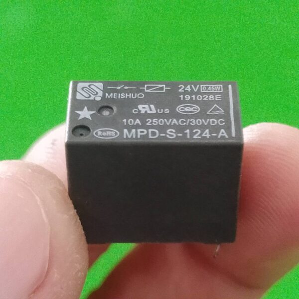 Relay MEISHUO รีเลย์ แท้ 4Pin 10A 250VAC/30VDC คอยล์ 24VDC MPD-S-124-A #MPD 4P MEISHUO (1 ตัว) - Image 2