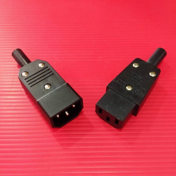 ปลั๊ก ซ็อคเก็ต ต่อสายไฟ ปลั๊กเสียบ AC Power Plug Connector Adapter  PDU UPS Socket 3 ขา 10A 250V #CP-22S (1 ตัว) - Image 2