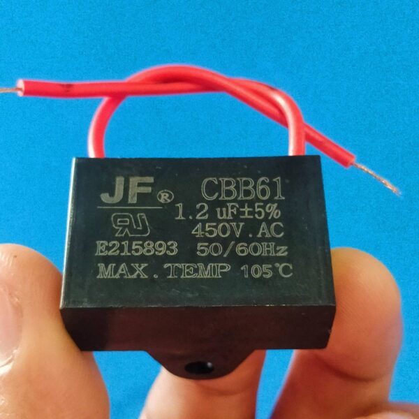 ตัว C พัดลม คาปาซิเตอร์ Capacitor แคปรัน มอเตอร์ แอร์ ปั๊มน้ำ JF CBB61 1uF 1.2uF 5% 450VAC 50/60Hz #CBB61-สายไฟ (1 ตัว) - Image 4